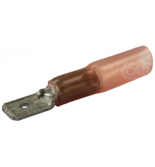 Insulated Red Heatshrink Male Spade Terminal 191699